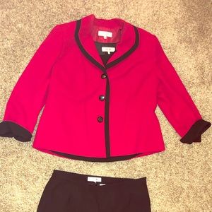 Women’s Red Blazer and sleeveless blouse set